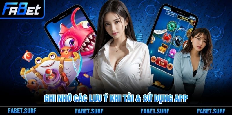 Ghi nhớ các lưu ý khi tải & sử dụng app